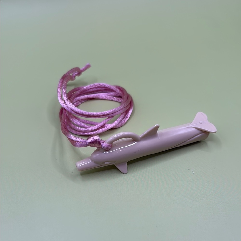 *3 for $15 item* Adorable and Sweet Pink Dolphin Whistle Necklace